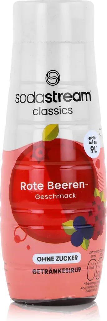 SodaStream Sugar-Free Drink Syrup, Red Berry Flavor, 440ml (1 Pack)