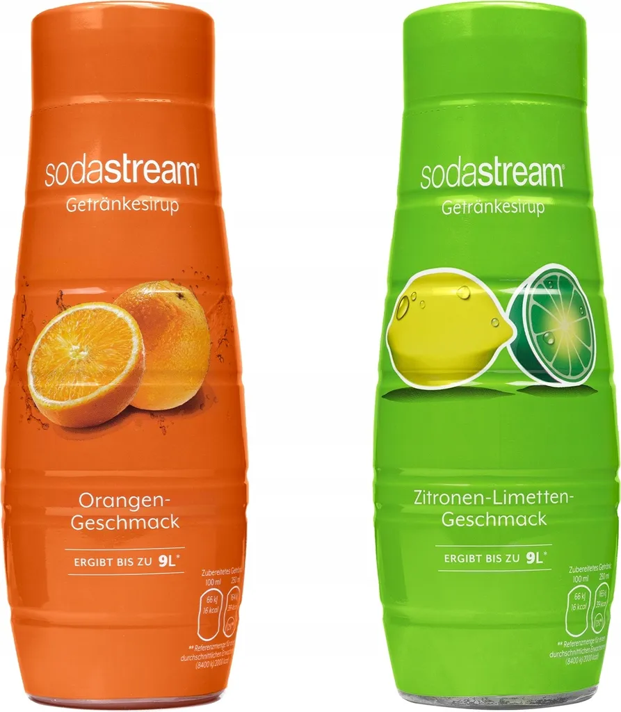 SodaStream Soft Drink Classics Orange 440ml + Lemon-Lime 440ml