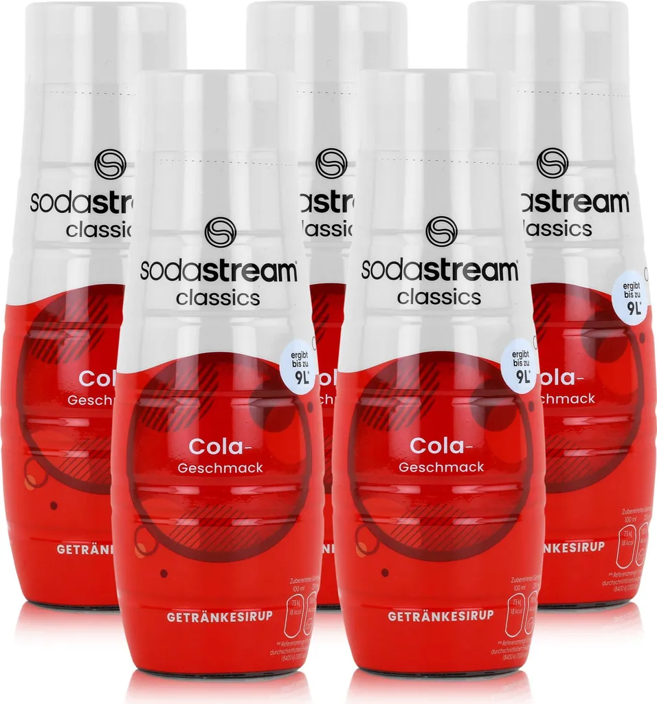 SodaStream Beverage Syrup Soft Drink Cola Flavor 440ml (5 Pack)