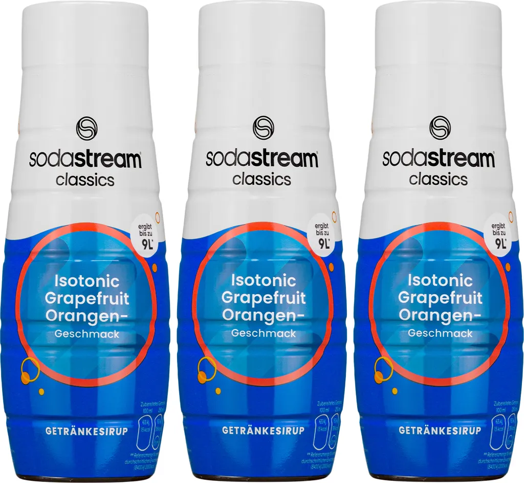 SodaStream Isotonic Syrup 440ml, 3 pieces