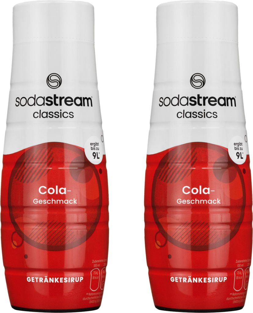 SodaStream Cola Syrup Concentrate 2x440ml Sugar-Reduced Beverage Syrup 880 ml