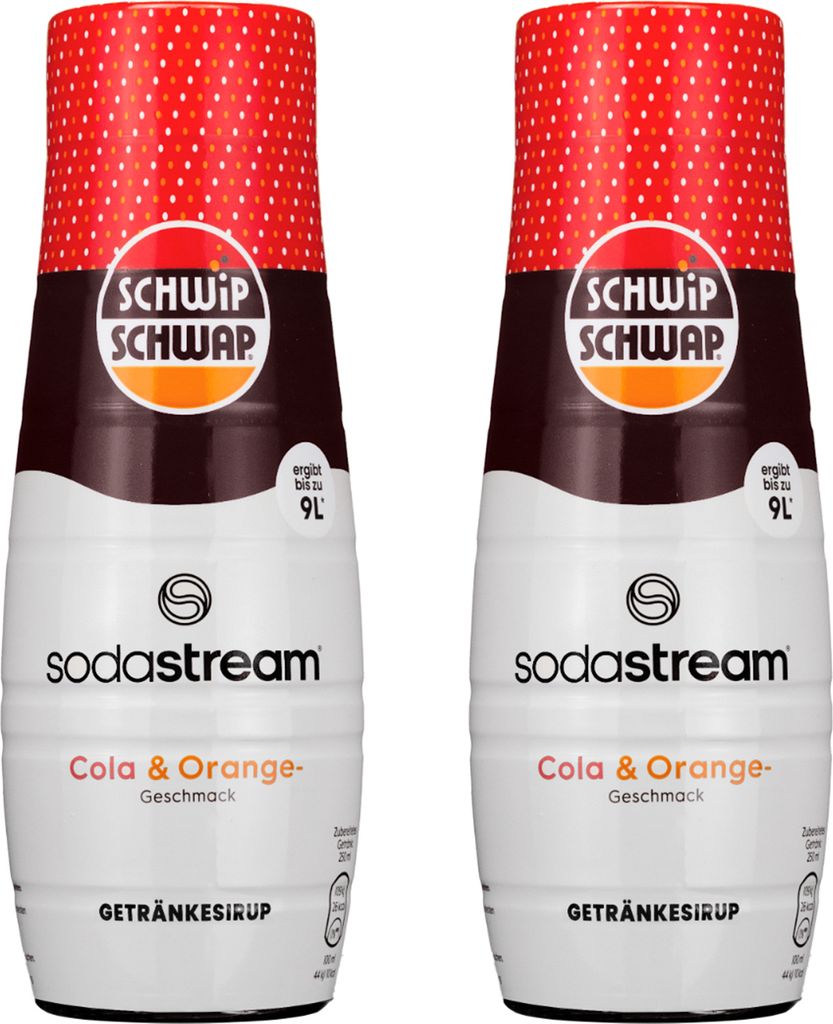 Sodastream Syrup Schwip Schwap Cola Orange 2x440ml reduced sugar 880 ml