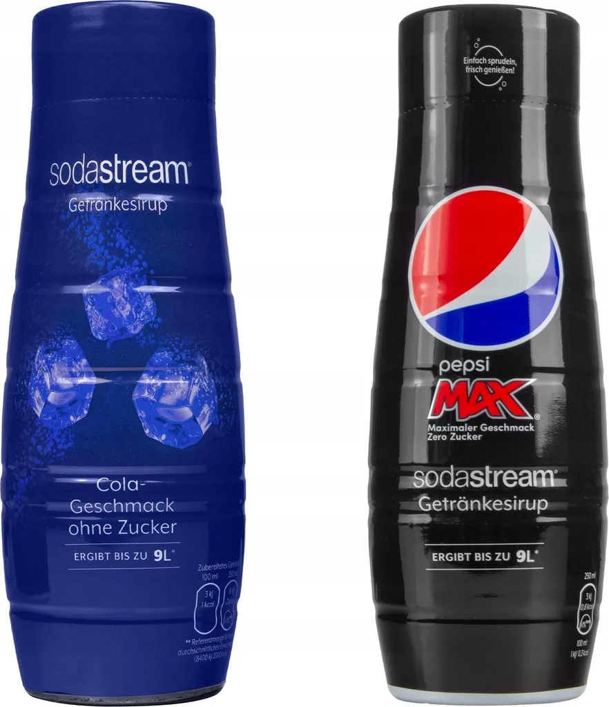 Sodastream Syrup Set Cola Pepsi Max sugar-free 2x440ml beverage syrup 880 ml