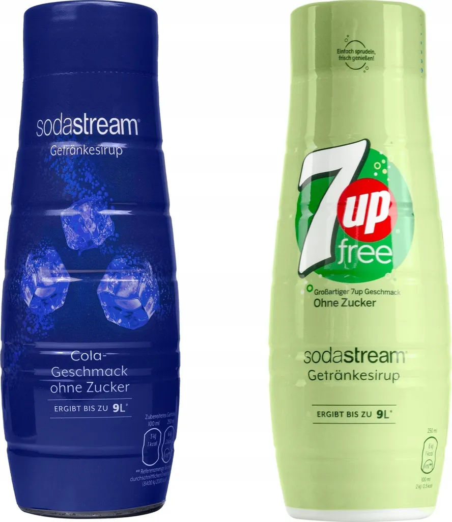 Sodastream Syrup Set Cola Sugar-Free 7UP Sugar-Free 2x440ml Concentrate 880 ml