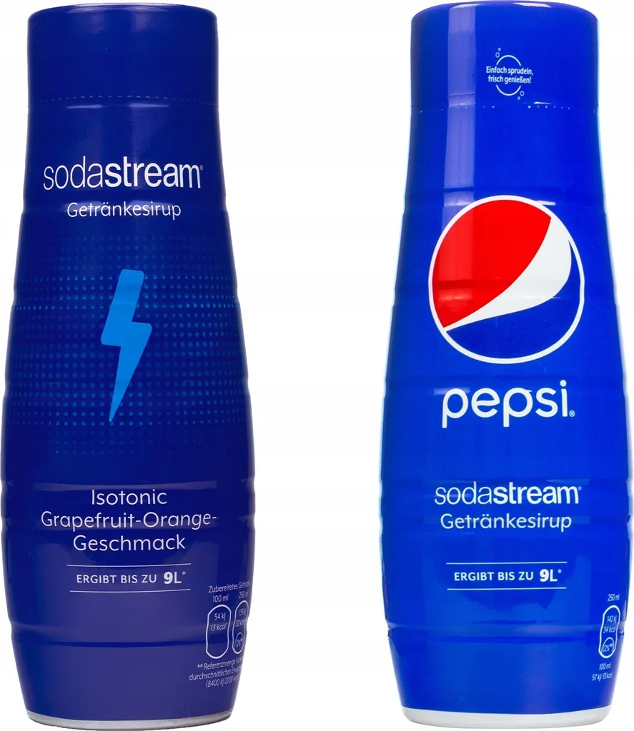 Sodastream Syrup Set Isotonic Grapefruit Orange 440ml Pepsi 440ml