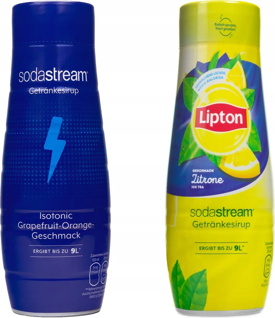 Sodastream Syrup Set Isotonic Lipton Iced Tea Lemon 2x440ml Beverage Syrup 880 ml
