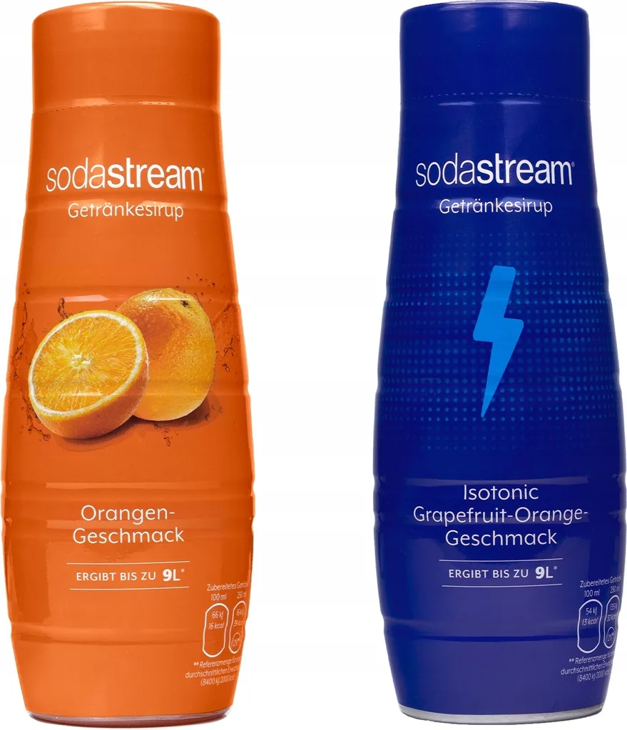 Sodastream Orange Isotonic Syrup Set 2x440ml Beverage Concentrate 880 ml