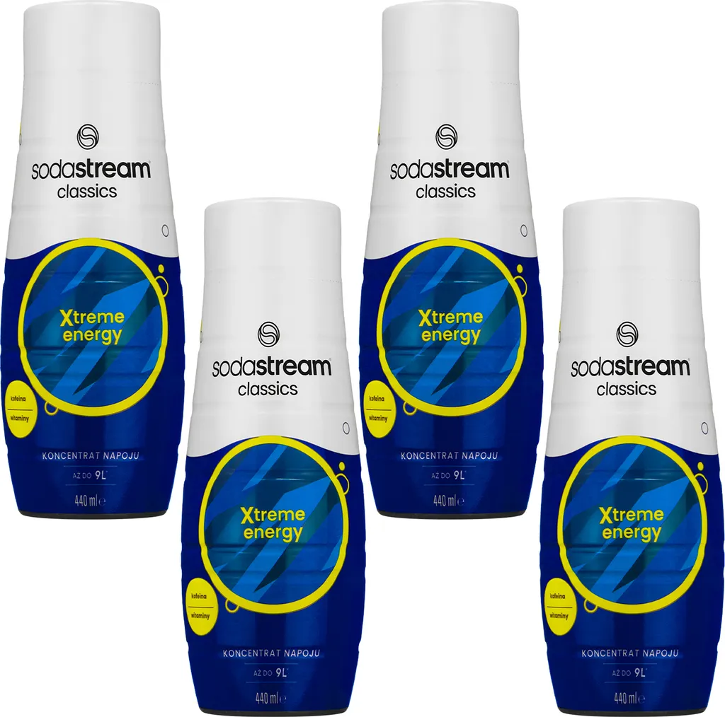 SodaStream Xtreme Energy Syrup 440ml, 4 pieces