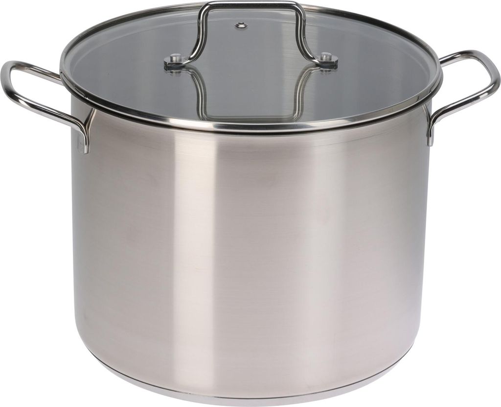 Excellent Houseware Soeppan toy stainless steel with glass lid - 24cm - educational kitchen toy