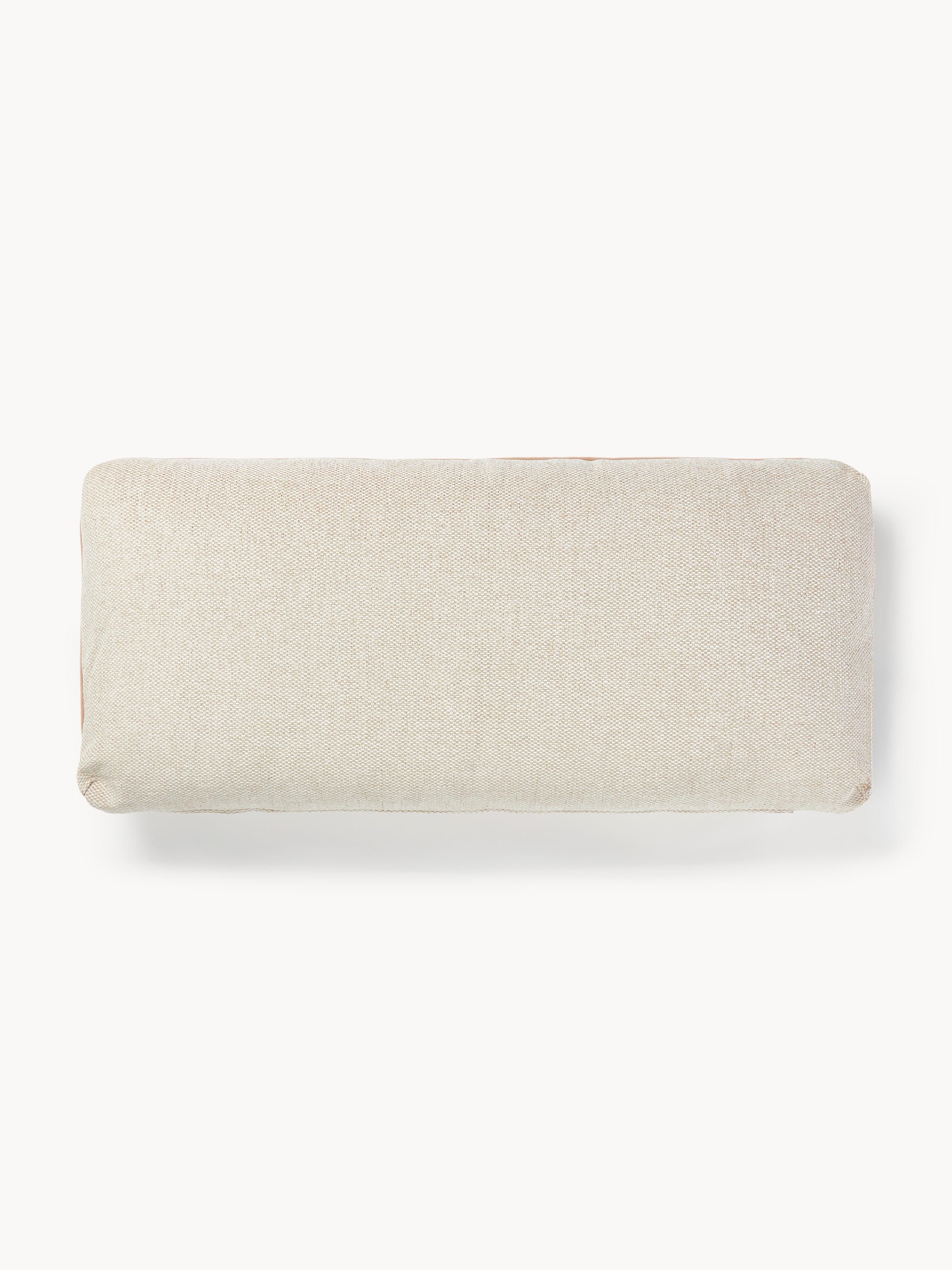Westwing Collection Felix sofa cushion, Coarsely woven woven fabric, light beige