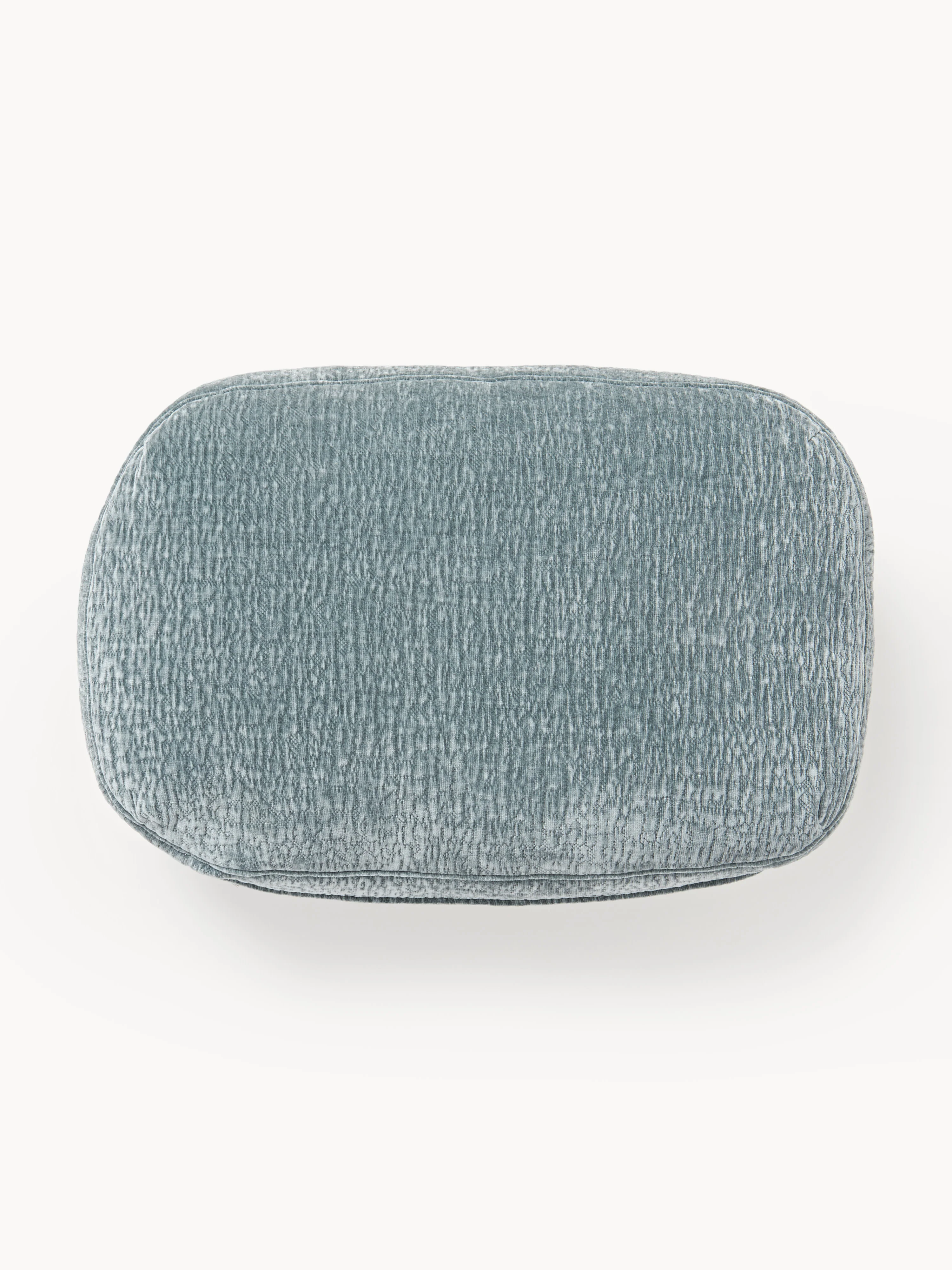 Westwing Collection Sofa cushion Tayla, Structured velvety woven fabric, blue