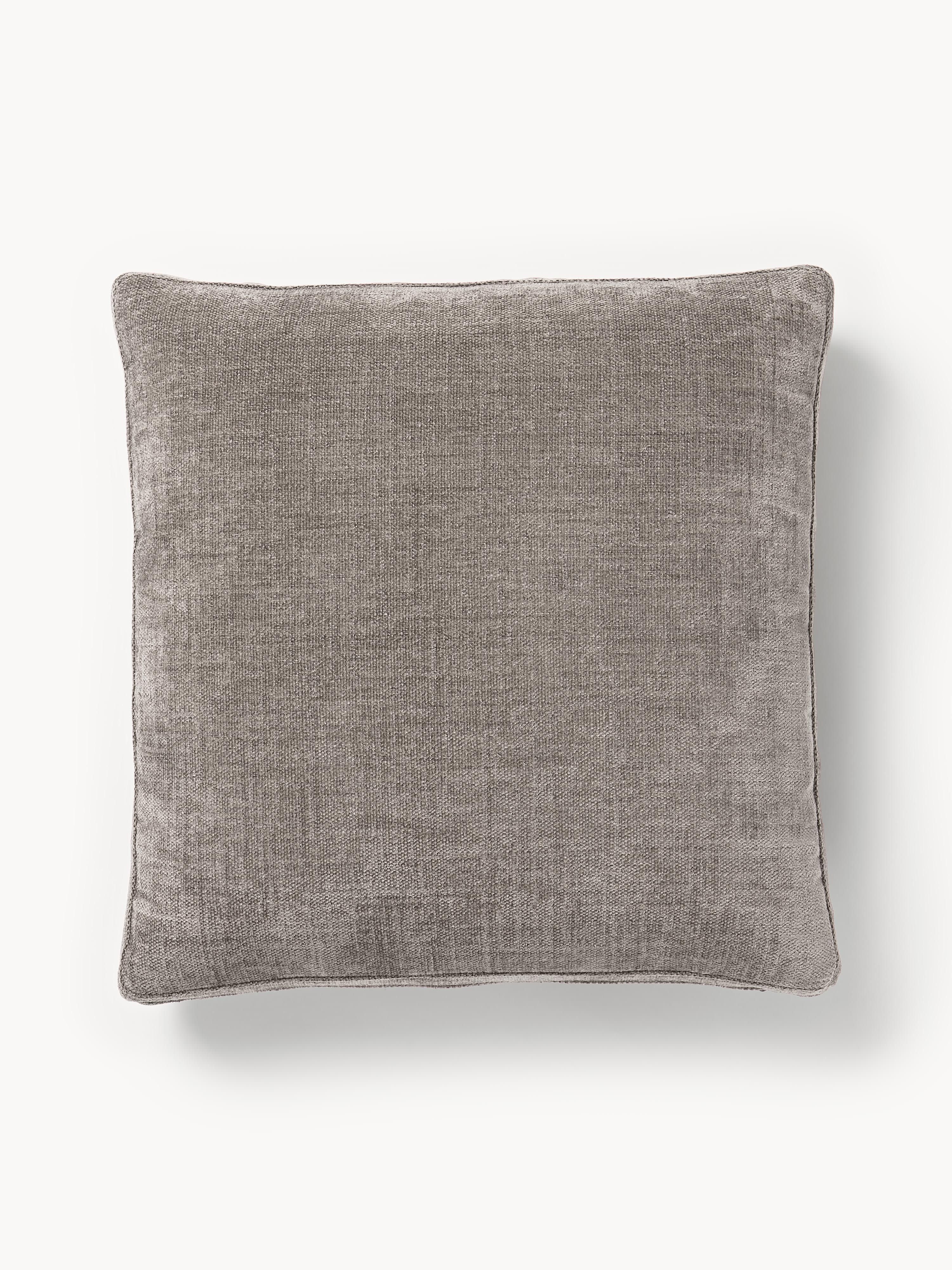 Westwing Collection Tribeca sofa cushions, Chenille Taupe