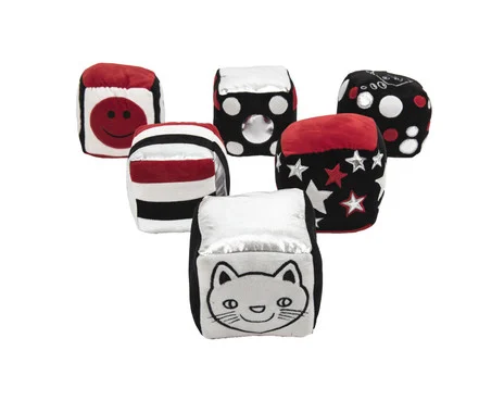 tts Soft dice “Black and White”, 6 pieces 1200g