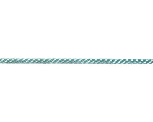 Mamutec Soft linen polyester Ø 12 mm aqua-white, sold by the meter