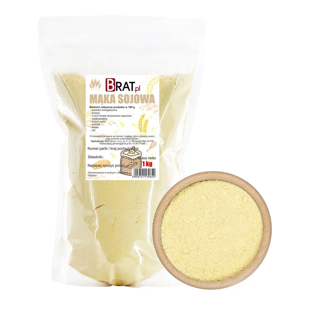BRAT.PL Soy flour 1kg 1000g