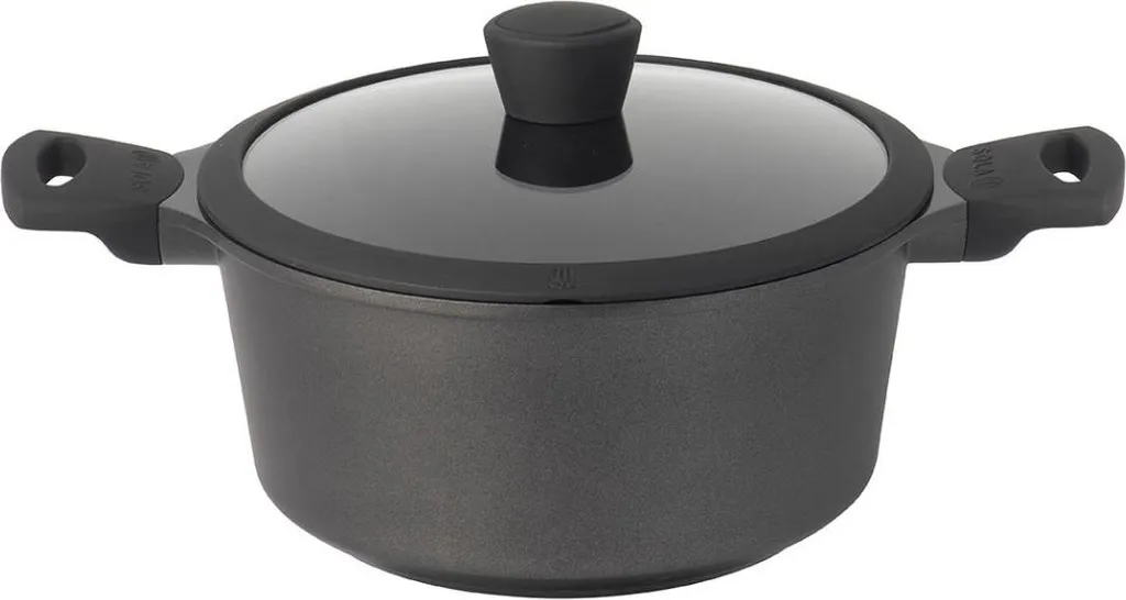 Sola Ceramic Deluxe roasting pan with lid - Induction compatible - Ceramic non-stick coating - ø 24 cm