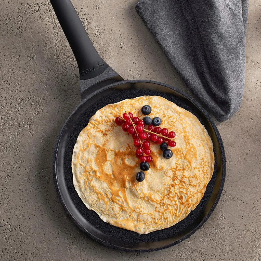 Sola Crepe Pan / Pancake Pan Ceramic Deluxe Ø 28 cm – suitable for induction cooktops – ceramic non-stick coating