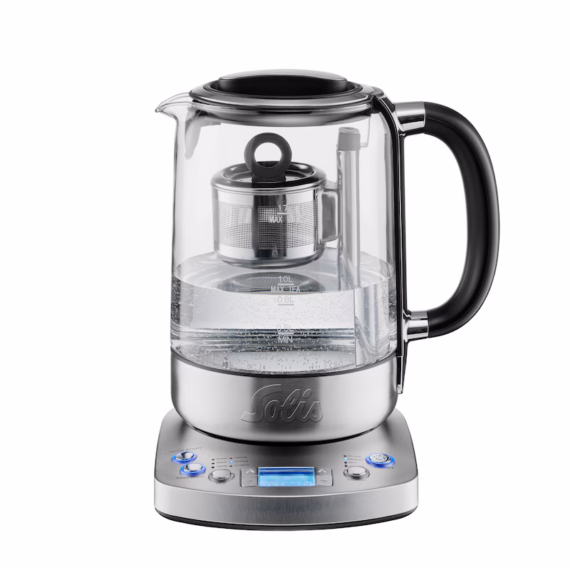 Solis Tea & Water Kettle, 1.7 L capacity, tea strainer, keep-warm function, 360° base