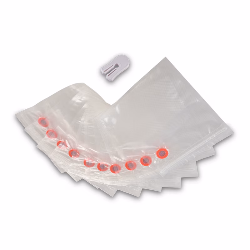 Solis Zip vacuum sealing bags, 10 pieces, 20 x 23 cm, BPA-free, thickness 150 - 170 µm
