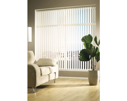 SOLUNA Vertical Blind Complete Set White 200x260 cm