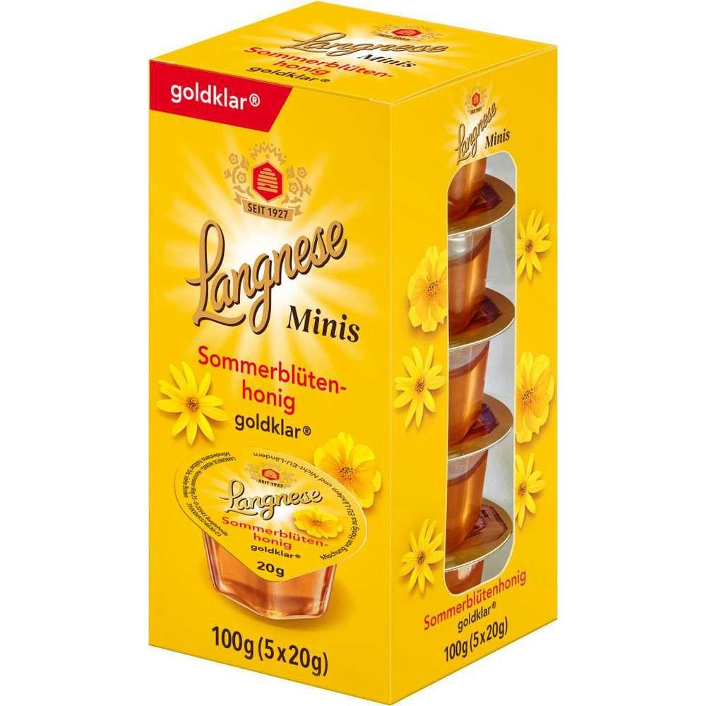 Langnese Summer Blossom Honey Minis, golden clear
