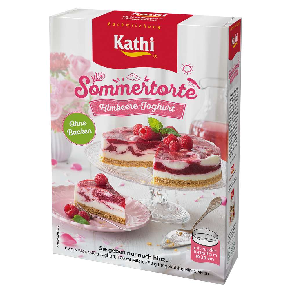 Kathi Sommertorte Himbeere-Joghurt Backmischung