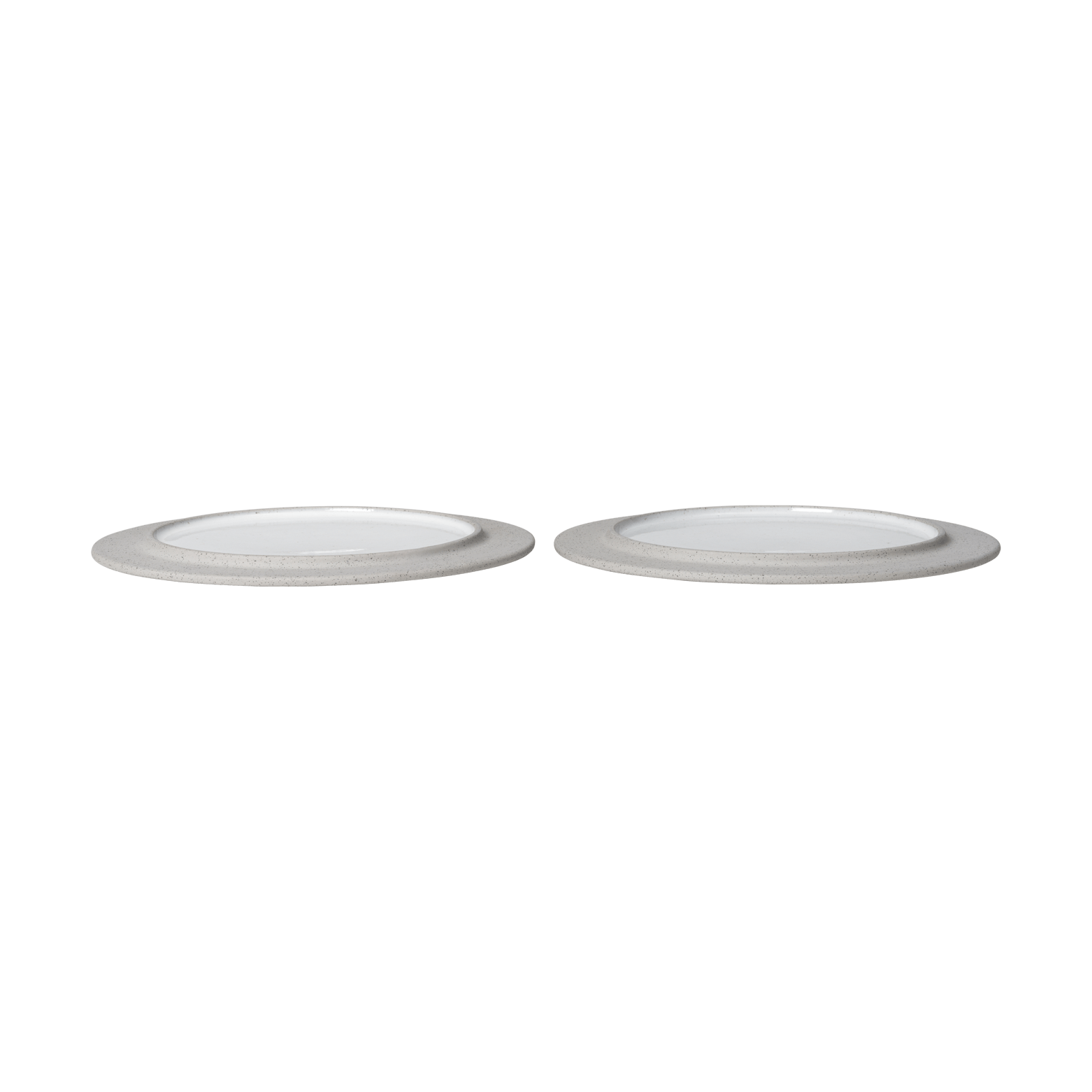 Ferm Living Sonae Plates 2-pack, Grey\nWhite