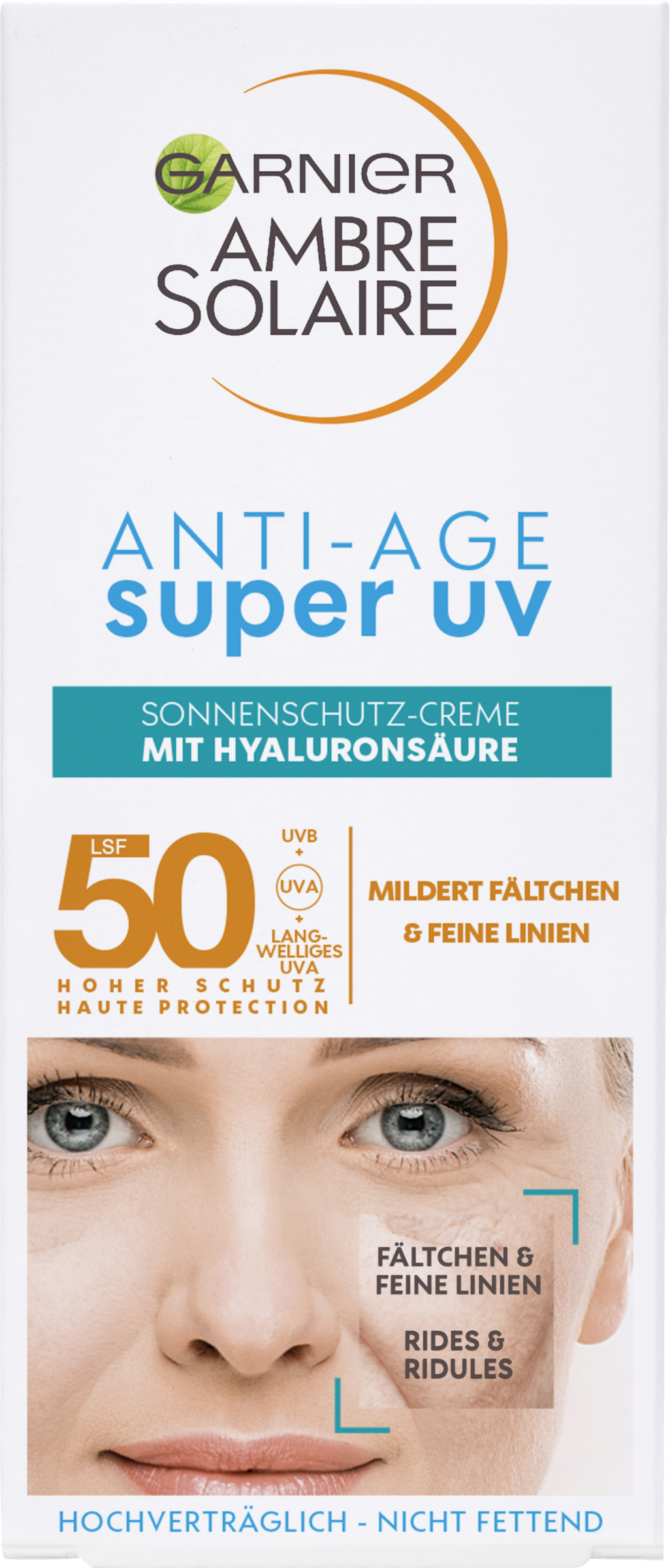 Garnier  Ambre Solaire Sunscreen Face Anti-Age Super UV SPF 50