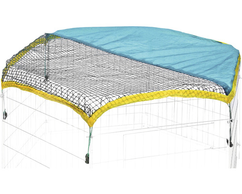 Sun protection Kerbl for outdoor enclosures green-yellow