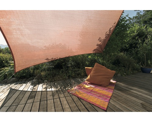 Windhager Sun sail Adria square terracotta 360x360 cm