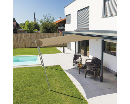 Windhager Sun sail Cannes square 3m beige