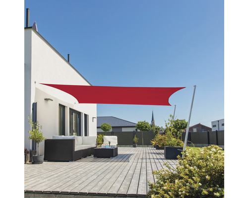 Windhager Sun sail Cannes rectangle 2x3m terracotta