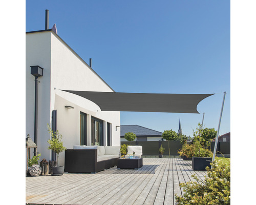 Windhager Sun sail Cannes rectangle 3x4m anthracite