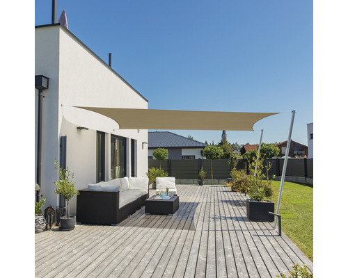 Windhager Sun sail Cannes rectangle 3x4m beige