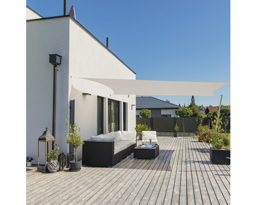 Windhager Sun sail Cannes rectangle gray 2x3 m
