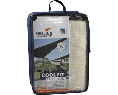 NESLING Awning triangle Coolfit offwhite 500x500x710 cm