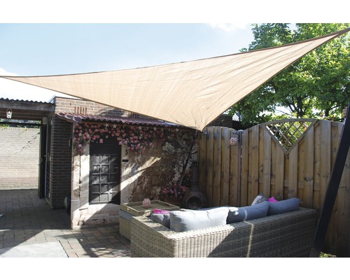 NESLING Awning triangle Coolfit sand 400x400x570 cm