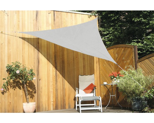 Awning triangle Floracord silver gray 300x300x300 cm