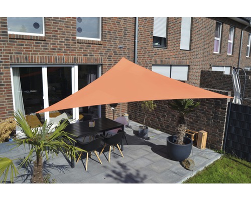 Floracord Awning triangle terracotta 300x300x300 cm