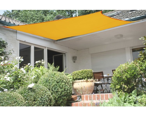 PeddyShield Awning square yellow with rain cover 440x440 cm