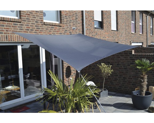 Floracord Awning rectangle anthracite with rain cover 250x300 cm