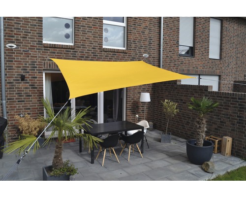 Floracord Awning rectangle yellow with rain cover 250x300 cm