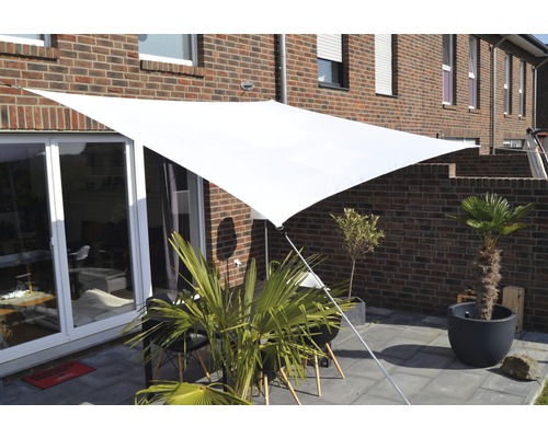 Floracord Awning rectangle white with rain cover 250x300 cm