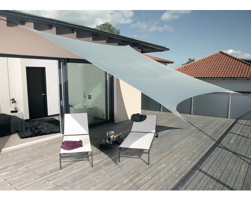 Windhager Riviera square awning silver gray 360x360 cm