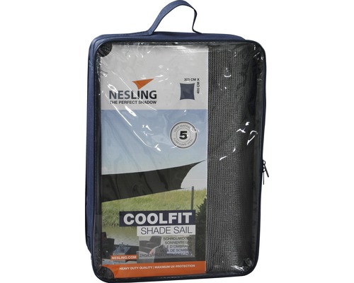 NESLING Awning square Coolfit gray 300x400 cm
