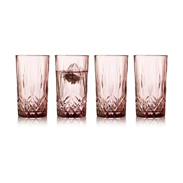 Lyngby Glas Sorrento highball glass 38 cl pack of 4