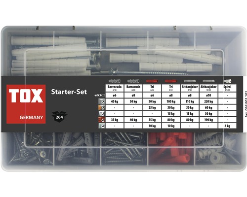 Tox Dübel Assortment box Tox starter set 264 pieces 094901101