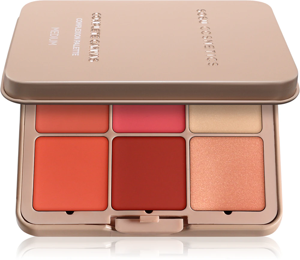 SOSU Cosmetics Complete Canvas Complexion Palette Eyeshadow & Contour Palette for the Face