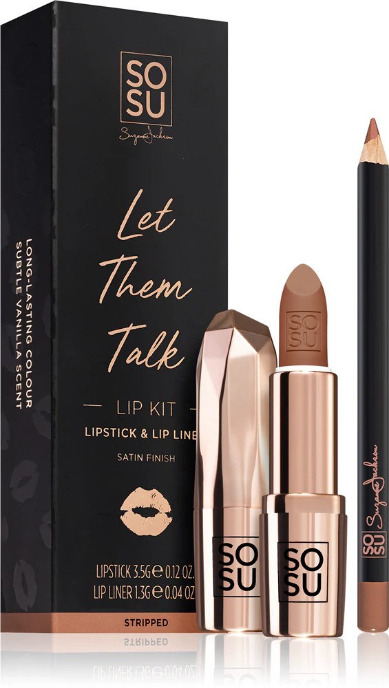 SOSU Cosmetics Let Them Talk Lip Set Stripped Shade None