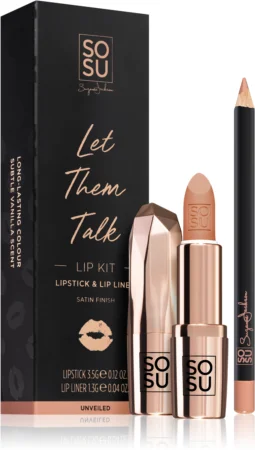 SOSU Cosmetics Let Them Talk Lip Set Unveiled shade None